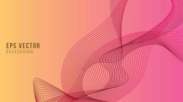 Yellow Pink Gradient Line shape Background Abstract EPS Vector