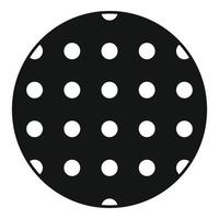 Hurling ball icon, simple style vector