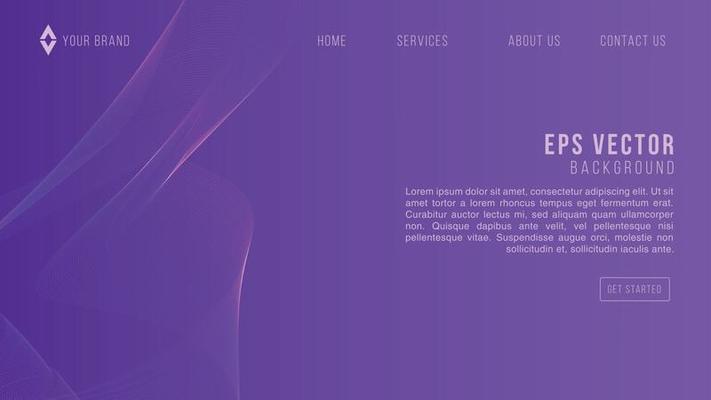 Blue Purple Gradient Web Design Abstract Background EPS 10 Vector For Website, Landing Page, Home Page, Web Page