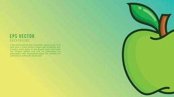 Green Apple Gradient Line Shape Background Abstract EPS Vector