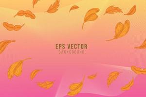 Autumn Orange Shape Background Abstract EPS Vector