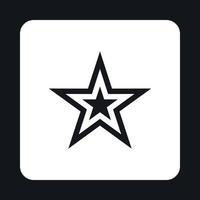 Celestial figure star icon, simple style vector