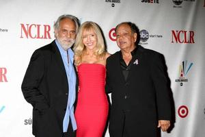 Tommy and Shelby Chong, with Cheech Marin in the Press Room at the ALMA Awards in Pasadena, CA on August 17, 2008 photo