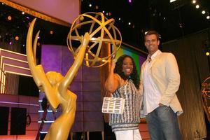 Sherri Shepherd and Cameron Mathison inside the Kodak theater piror to Daytime Emmys at the Kodak Theater in Hollywood, CA June 19, 2008 photo
