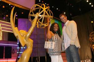 Sherri Shepherd and Cameron Mathison inside the Kodak theater piror to Daytime Emmys at the Kodak Theater in Hollywood, CA June 19, 2008 photo