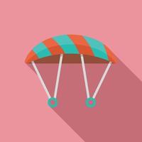 Parachute icon, flat style vector