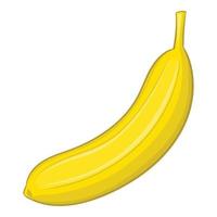 Banana icon, cartoon style vector