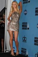 Paris Hilton in the Press Room of the American Music Awards 2008 at the Nokia Theater in Los Angeles, CA November 23, 2008 photo