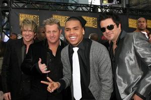 Rascal Flatts with Chris Brown American Music Awards 2007 Nokia Theater Los Angeles, CA November 18, 2007 2007 photo