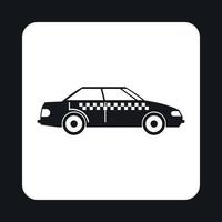 Taxi icon, simple style vector