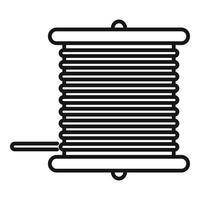 Radio wire bobine icon, outline style vector