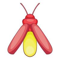 icono de mosquito, estilo de dibujos animados vector