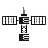 Panel space station icon simple vector. Satellite spaceship vector