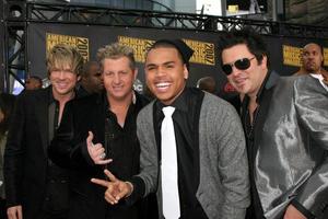 Rascal Flatts with Chris Brown American Music Awards 2007 Nokia Theater Los Angeles, CA November 18, 2007 2007 photo