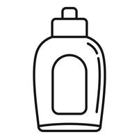 Softener bleach icon, outline style vector