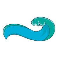 High sea wave icon, cartoon style vector