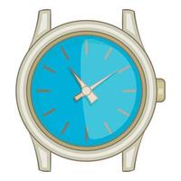 Swiss watch icon, cartoon style vector