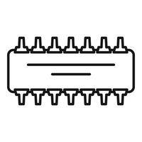 Radio amplifier icon, outline style vector