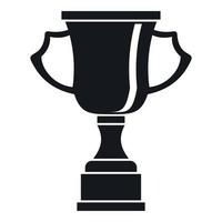Cup for win icon, simple style vector