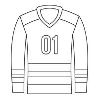 Sport uniform icon, outline style vector