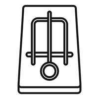 Mousetrap icon, outline style vector