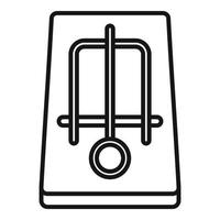 Mousetrap icon, outline style vector