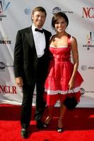 Grant Show and Lana Parrilla arriving at the ALMA Awards in Pasadena, CA on August 17, 2008 photo