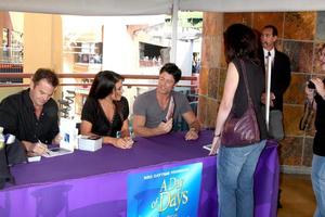 Wally Kurth and Nadia Bjorlin, James Scott at the Day of Days of Our Lives Fan Event 2009 Universal City Walk Los Angeles, CA November 7, 2009 photo