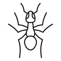 Teamwork ant icon, outline style vector