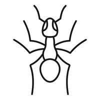 Teamwork ant icon, outline style vector