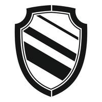 Blacksmith shield icon, simple style vector