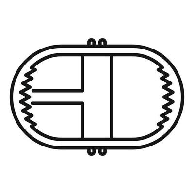 Animal trap icon, outline style