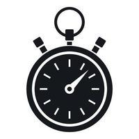 Stopwatch icon, simple style vector