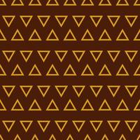 Seamless geometric pattern. Art deco style with golden triangles. Vector print for fabric background