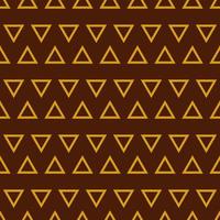 Seamless geometric pattern. Art deco style with golden triangles. Vector print for fabric background