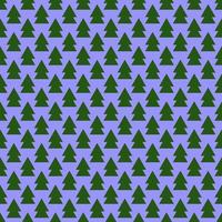 Seamless geometric pattern. Print with green Christmas tree pine, New Year celebration. Vector print for fabric background cover