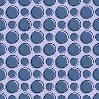 Seamless geometric pattern with blue bubbles on light background. Vector print for fabric background