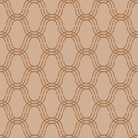 Seamless geometric pattern with line ornament on pink background. Vector print for fabric background, textile