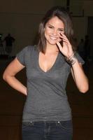 shelley hennig en el vigésimo juego de baloncesto de james reynolds days of our lives en la escuela secundaria south pasadena en pasadena, ca el 29 de mayo de 2009 foto