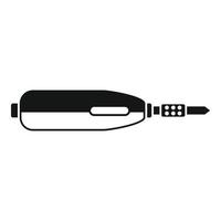 Soldering instrument icon, simple style vector