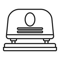 Paper hole puncher icon, outline style vector