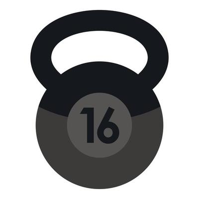 Weight icon, flat style
