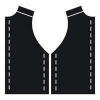 Pattern for sewing icon, simple style vector