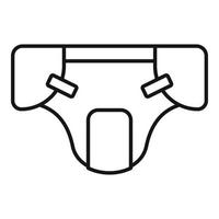Object diaper icon, outline style vector