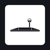 Truck scales icon, simple style vector