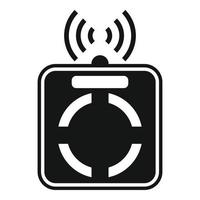 Wifi smart scales icon, simple style vector
