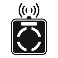 Wifi smart scales icon, simple style vector
