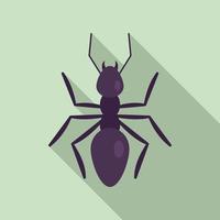 Nature ant icon, flat style vector