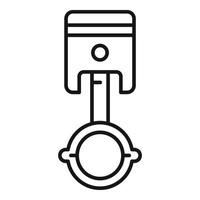 Car piston icon, outline style vector