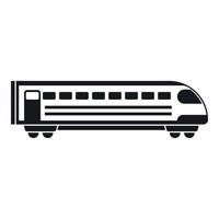 Train icon, simple style vector